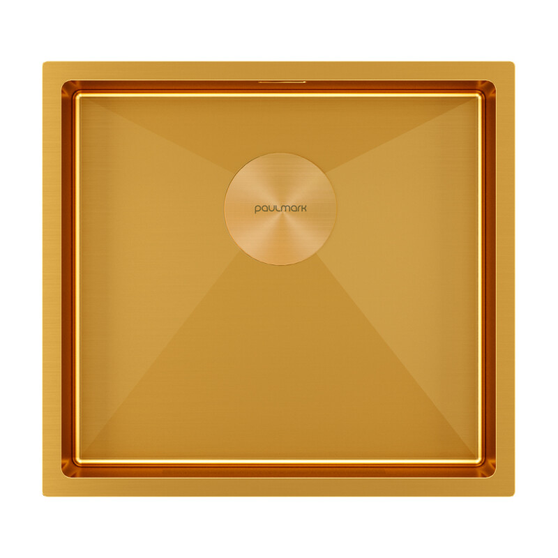 Мойка PAULMARK NEXT 48 UNI, PM214844-BG, брашированное золото, 480х440мм