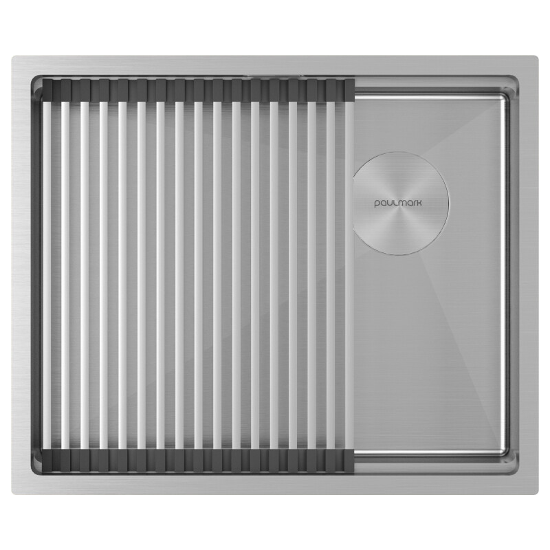 Мойка PAULMARK NEXT-PRO 54 UNI, PM705445-BS, брашированная нерж.сталь, 540х450мм