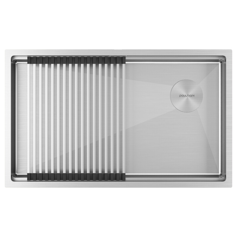 Мойка PAULMARK NEXT-PRO 74 UNI, PM707445-BS, брашированная нерж.сталь, 740х450мм