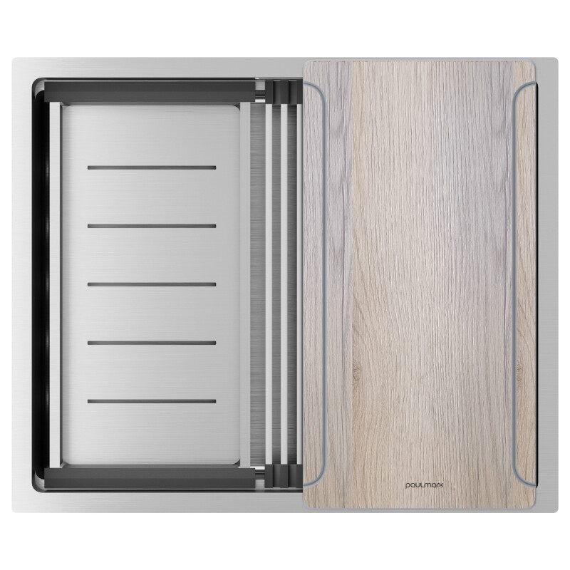 Мойка PAULMARK NEXT-MULTI SINK 54 UNI, PM785445-BS, брашированная нерж.сталь, 540х450мм