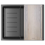 Мойка PAULMARK NEXT-MULTI SINK 54 UNI, PM785445-GM, вороненая сталь,540х450мм
