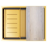 Мойка PAULMARK NEXT-MULTI SINK 58 UNI, PM785845-GM, вороненая сталь,580х450мм