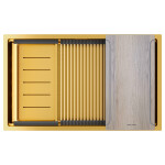 Мойка PAULMARK NEXT-MULTI SINK 74 UNI, PM787445-GM, вороненая сталь,740х450мм,