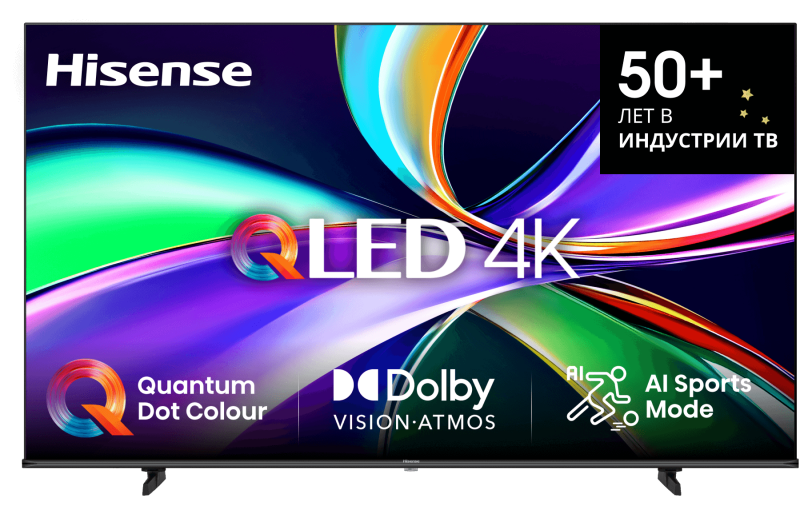 Телевизор HISENSE 50E7Q (2025) 50" 4K UHD QLED Smart TV