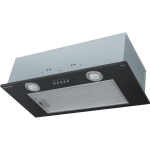 Вытяжка кухонная MEFERI INBOX60BK LIGHT, 60 см, черная, производительность 650 м3/час, 3 скорости, низкий уровень шума, режимы отвод и рециркуляция, гарантия 3 года