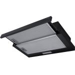 Вытяжка телескопическая кухонная MEFERI SLIDEBOX60BK LIGHT, 60 см, черный, производительность 650 м3/ч, 2 скорости, низкий уровень шума, режимы отвод и рециркуляция, гарантия 3 года