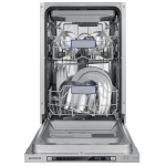 Посудомоечная машина встраиваемая MEFERI MDW6073 ULTRA, 60 см, напольная, 14 комплектов посуды, 7 программ, 3 корзины, луч на полу, внутренняя подсветка, половинная загрузка