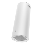 Вытяжка кухонная цилиндрическая островная MEFERI TUBE35WH ISLA ULTRA, 40 см, белая, производительность 1200 м3/ч, 3 скорости, низкий уровень шума, режимы отвод и рециркуляция, гарантия 3 года