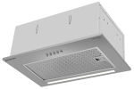 Вытяжка кухонная MEFERI SMARTBOX45IX POWER, 45 см, встраиваемая, серая, производительность 900 м3/ч, 3 скорости, низкий уровень шума, режимы отвод и рециркуляция, гарантия 3 года