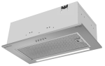 Вытяжка кухонная MEFERI INBOX52WH GLASS ULTRA, 52 см, встраиваемая, белая, стекло, производительность 900 м3/ч, 3 скорости, низкий уровень шума, режимы отвод и рециркуляция, гарантия 3 года
