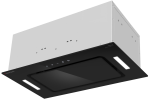 Вытяжка кухонная MEFERI SMARTBOX60BK LIGHT, 60 см, встраиваемая, черная, производительность 650 м3/ч, 3 скорости, низкий уровень шума, режимы отвод и рециркуляция, гарантия 3 года
