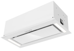 Вытяжка кухонная MEFERI INBOX60WH GLASS POWER, 60 см, полновстраиваемая, белая, стекло, производительность 900 м3/ч, 3 скорости, низкий уровень шума, режимы отвод и рециркуляция, гарантия 3 года