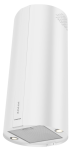 Вытяжка кухонная цилиндрическая островная MEFERI TUBE40WH ISLA POWER, 40 см, белая, производительность 850 м3/ч, 3 скорости, низкий уровень шума, режимы отвод и рециркуляция, гарантия 3 года