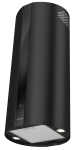 Вытяжка кухонная цилиндрическая островная MEFERI TUBE40BK ISLA COMFORT PLUS, 40 см, черная, производительность 1200 м3/ч, 5 скоростей, режимы отвод и рециркуляция, сенсорное управление, гарантия 3 года