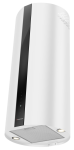 Вытяжка кухонная цилиндрическая островная MEFERI TUBE40IX ISLA COMFORT PLUS, 40 см, серая, производительность 1200 м3/ч, 5 скоростей, режимы отвод и рециркуляция, сенсорное управление, гарантия 3 года
