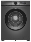 Стиральная машина с инвертором и паром узкая MEFERI MFW061014GR SLIM LIGHT отдельностоящая серая, глубина 34 см, загрузка 6,5 кг