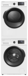 Колонна из стиральной и сушильной машин белая MEFERI MS10WH81 ULTRA