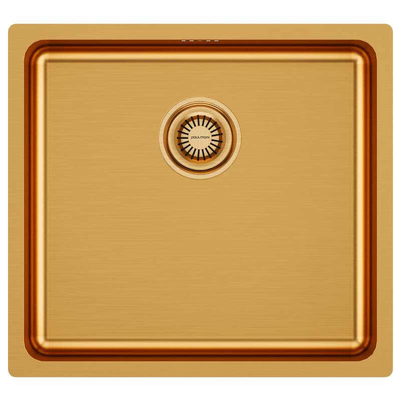 Мойка PAULMARK VISTA 48, PM304844-BG, брашированное золото, 480х440мм