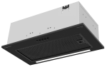 Вытяжка кухонная MEFERI SMARTBOX52BK POWER, 52 см, встраиваемая, черная, производительность 900 м3/ч, 3 скорости, низкий уровень шума, режимы отвод и рециркуляция, гарантия 3 года