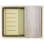 Мойка PAULMARK NEXT-MULTI SINK 74 UNI, PM787445-LG, светлое золото, 740х450мм