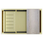 Мойка PAULMARK NEXT-MULTI SINK 74 UNI, PM787445-LG, светлое золото, 740х450мм