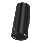 Вытяжка кухонная цилиндрическая настенная MEFERI TUBE35BK ULTRA, 35 см, черная, производительность 1200 м3/ч, 3 скорости, низкий уровень шума, режимы отвод и рециркуляция, гарантия 3 года