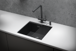 KS-5045U, ЗОЛОТО САТИН, стальная кухонная мойка KITCHEN SPACE