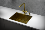 KS-6051, СТАЛЬ САТИН, стальная кухонная мойка KITCHEN SPACE