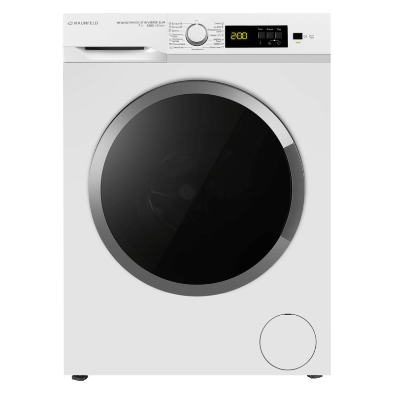 Стиральная машина MAUNFELD MFWM127WH100 ST INVERTER SLIM