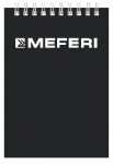 Блокнот на кольцах чёрный MEFERI A5BK notepad
