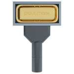Перелив прямоугольный с логотипом, PM22-LG, светлое золото, Paulmark