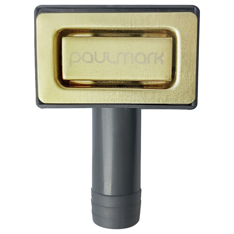Перелив прямоугольный с логотипом, PM22-LG, светлое золото, Paulmark