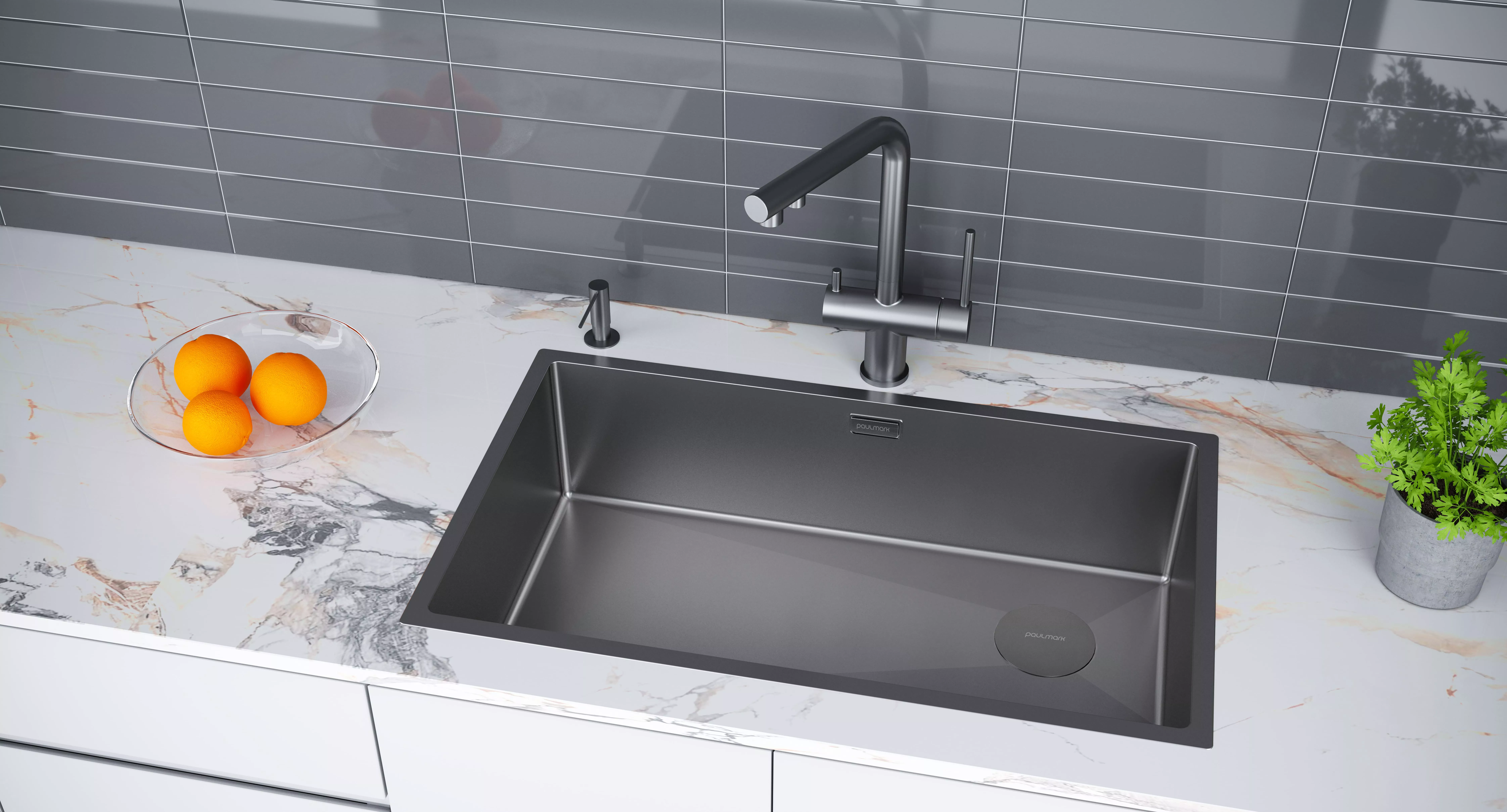 АКЦИЯ на комплекты с PVD-покрытием &quot;матовый серый&quot; (MG) от PAULMARK